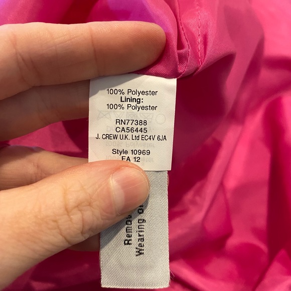 J. Crew Pleated Mini Skirt in Bright Pink Size 6 - Picture 4 of 4